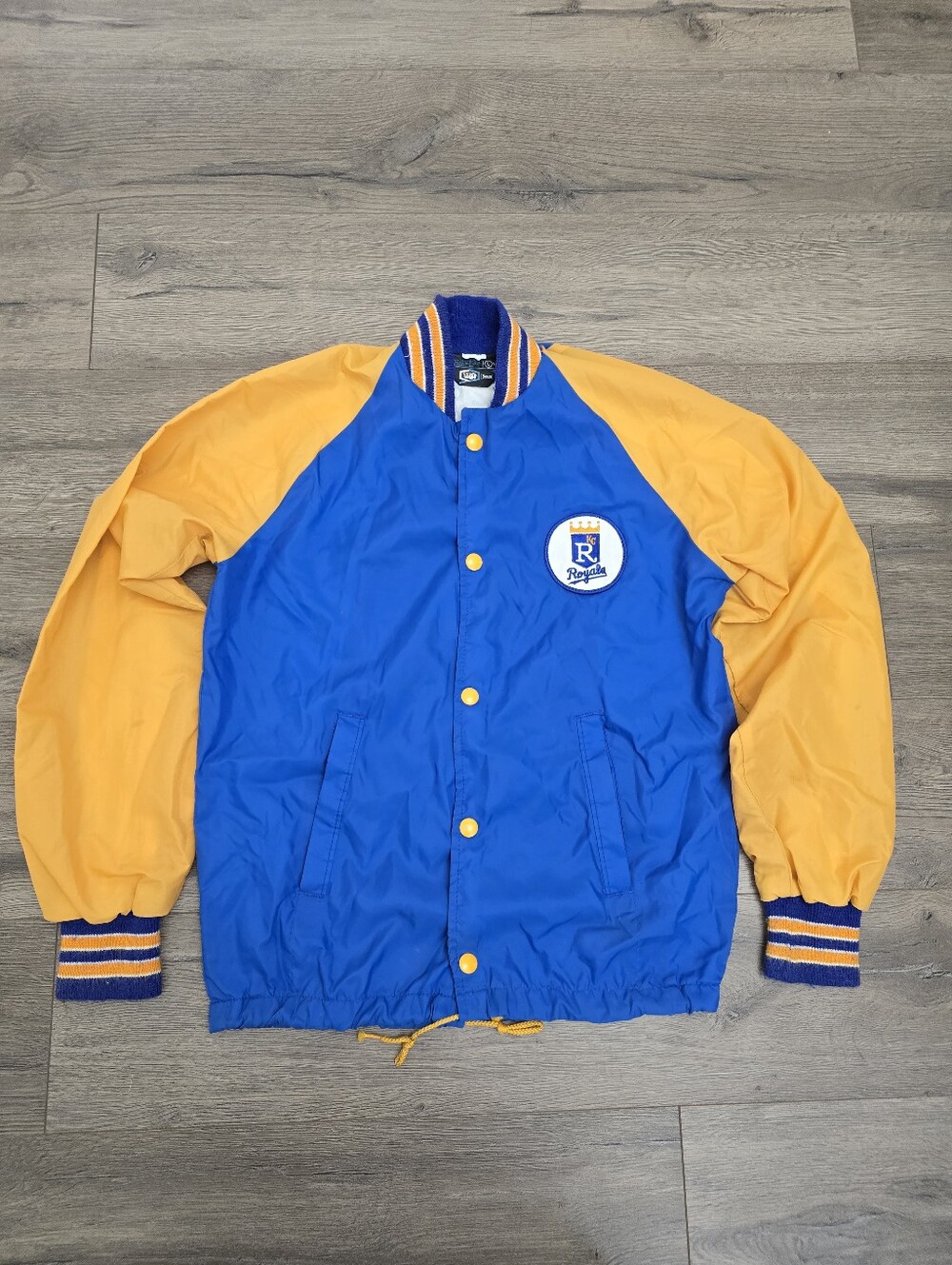 Kansas City Royals Vintage Retro Lined Wind Breaker Jacket Baseball MLB